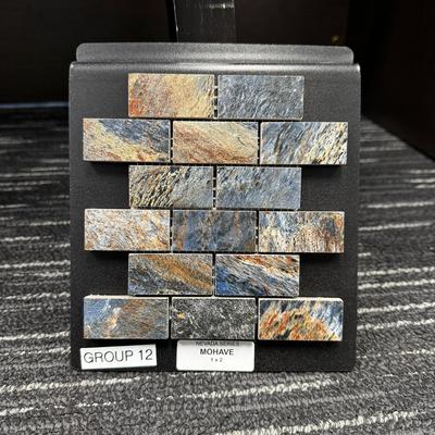 Aquabella Nevada Mohave 1x2 Porcelain Mosaic 12"x12" Pool Tile - Hover