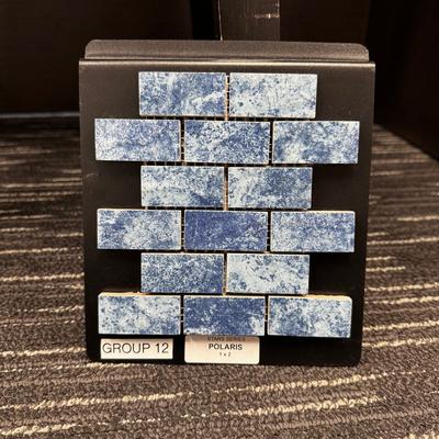 Aquabella Stars Polaris 1x2 Porcelain Mosaic 12"x12" Pool Tile - Hover