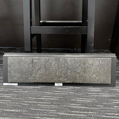 Aquabella Stone Age Obsidian 6x6 Porcelain Bullnose Pool Tile - Hover