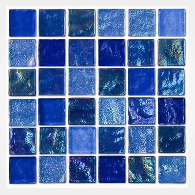 Aquabella Aurora Borealis Crystal 1x1 Glass Mosaic 12"x12" Pool Tile (AB-1110)