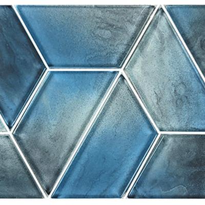 Dimension Morning Fog 2x4 Glass Mosaic 12"x12" Pool Tile