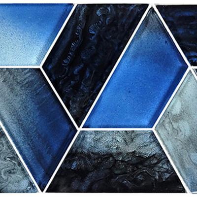 Dimension Dusk 2x4 Glass Mosaic 12"x12" Pool Tile
