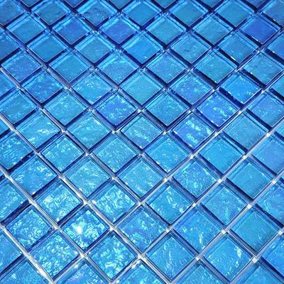 Galaxy Blue 1x1 Glass Mosaic 12"x12" Pool Tile - Hover
