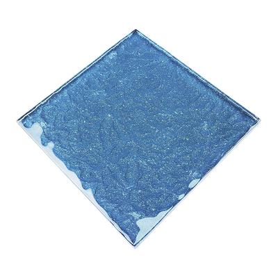 Moonscape Steel Blue 6x6 Glass Pool Tile - Hover