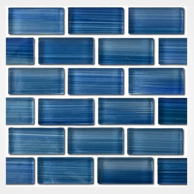 Aquabella Monet Impression 1x2 Glass Mosaic 12"x12" Pool Tile (MS-1280)