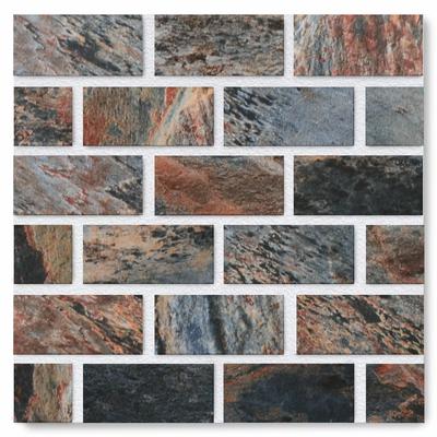 Aquabella Nevada Mohave 1x2 Porcelain Mosaic 12"x12" Pool Tile