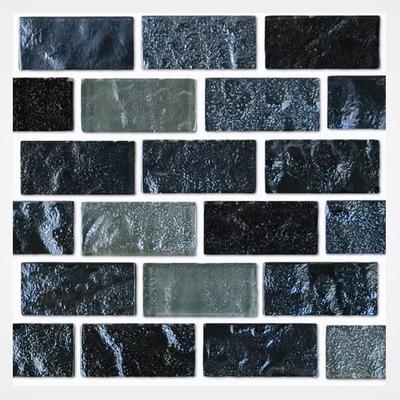 Aquabella Aurora Borealis Magic 1x2 Glass Mosaic 12"x12" Pool Tile (AB-1213)