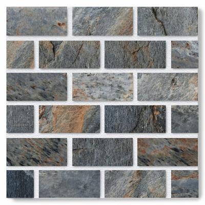 Aquabella Nevada Vegas 1x2 Porcelain Mosaic 12"x12" Pool Tile