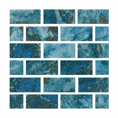 Aquabella Abyss Thonis 1x2 Porcelain Mosaic 12"x12" Pool Tile (AY-1222)