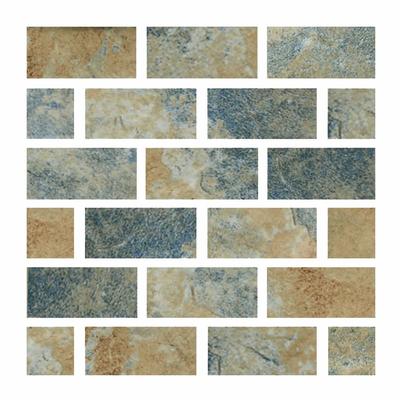 Aquabella Italian Slate Naples 1x2 Porcelain Mosaic 12"x12" Pool Tile (IS-1237)
