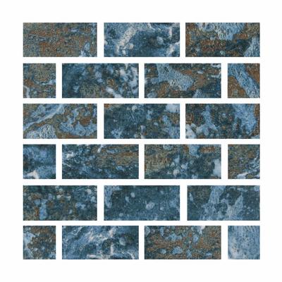 Aquabella Abyss Alexandria 1x2 Porcelain Mosaic 12"x12" Pool Tile (AY-1223)