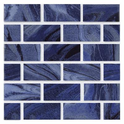 Aquabella Key West Catamaran 1x2 Porcelain Mosaic 12"x12" Pool Tile