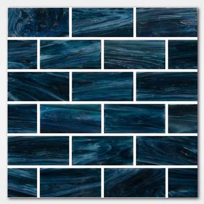 Aquabella North Seas Norwegian 1x2 Glass Mosaic 12"x12" Pool Tile (NS-1214)
