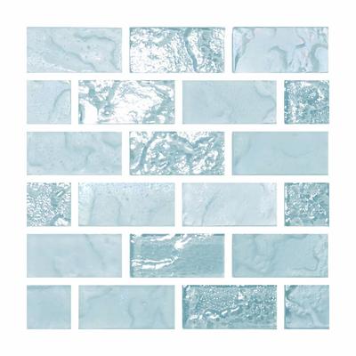 Aquabella Odyssey Athens 1x2 Glass Mosaic 12"x12" Pool Tile (OD-140)