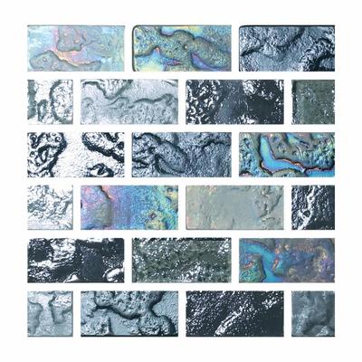 Aquabella Odyssey Naxos 1x2 Glass Mosaic 12"x12" Pool Tile (OD-144)