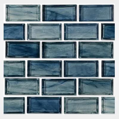Aquabella Fjord Majestic 1x2 Glass Mosaic 12"x12" Pool Tile (FJ-1297)