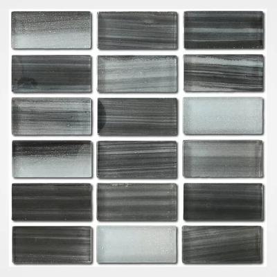 Aquabella London Westminster 1x2 Glass Mosaic 12"x12" Pool Tile (LS-1276)