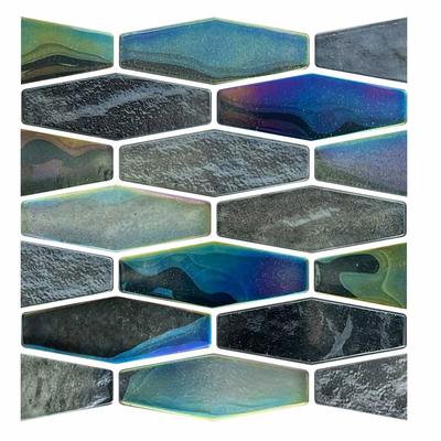 Aquabella Aloha Kona Full Hex Glass Mosaic 12"x12" Pool Tile