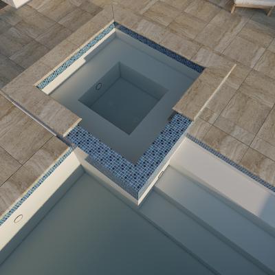 Aquabella Aurora Borealis Marvel 1x1 Glass Mosaic 12"x12" Pool Tile (AB-1111) - Hover