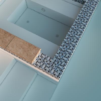Aquabella Aurora Borealis Magic 1x1 Glass Mosaic 12"x12" Pool Tile (AB-1113) - Hover