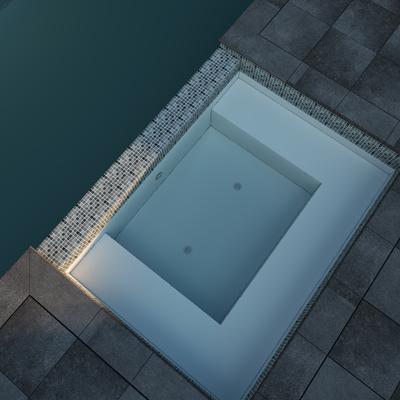 Aquabella London Ashford 1x1 Glass Mosaic 12"x12" Pool Tile (LS-1172) - Hover