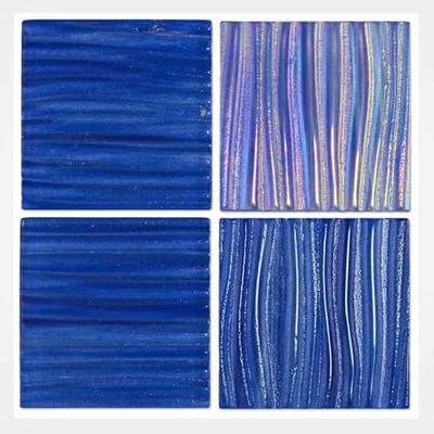 Aquabella Tidal Wave Rip Curl 3x3 Glass Mosaic 12"x12" Pool Tile (TW-3390)