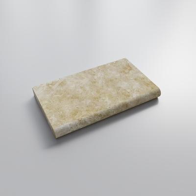 Cordoba Cream 3cm Bullnose Pool Coping 6x12 - Hover