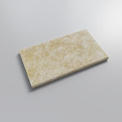 Cordoba Cream 3cm Double Bullnose Pool Coping 12x24 - Hover