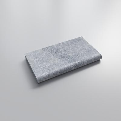 Midnight Black Marble 5cm Bullnose Pool Coping 12x24 - Hover