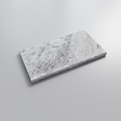 Silver Travertine 3cm Bullnose Pool Coping 12x24 - Hover