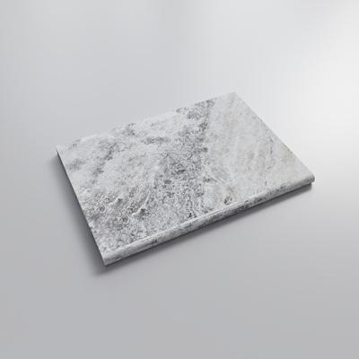 Silver Travertine 3cm Bullnose Pool Coping 16x24 - Hover