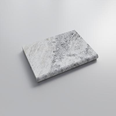 Silver Travertine 5cm Bullnose Pool Coping 16x24 - Hover