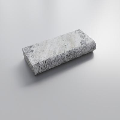 Silver Travertine 5cm Bullnose Pool Coping 4x12 - Hover