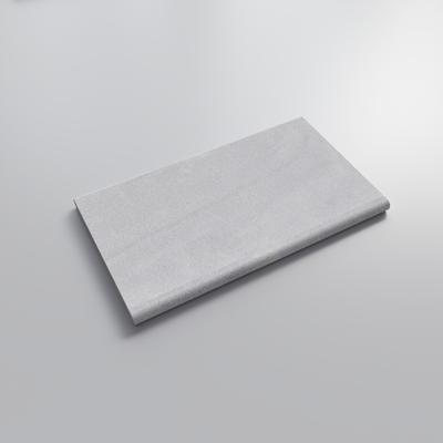 White Marble 3cm Double Bullnose Pool Coping 12x24 - Hover