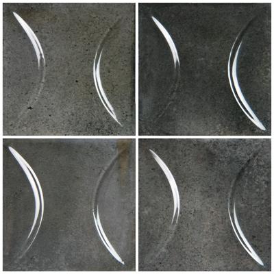 Artistry Boutique Ash Black Relief 6x6 - Pool Tile