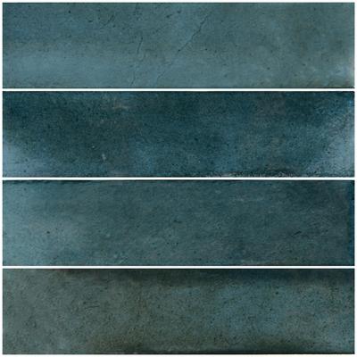 Artistry Boutique Prussian Blue Field 3x12 - Pool Tile