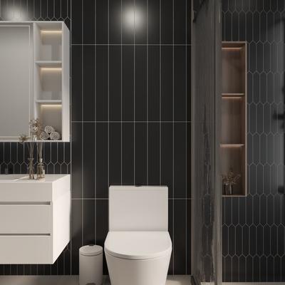 Marquise Negro Matte 4x24 - Hover