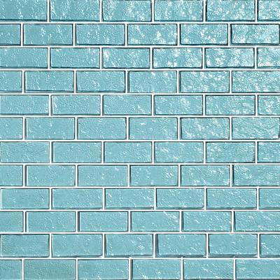 Galaxy Aquamarine 1x2 Glass Mosaic 12"x12" Pool Tile