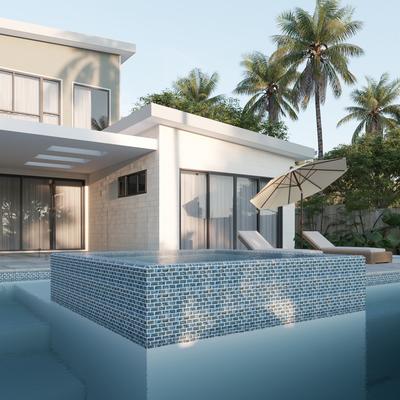 Aquabella Abyss Alexandria 1x2 Porcelain Mosaic 12"x12" Pool Tile (AY-1223) - Hover