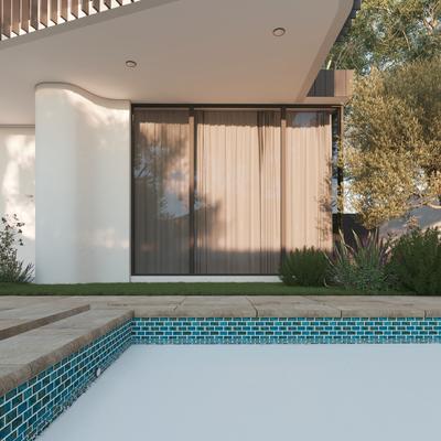 Aquabella Abyss Atlantis 1x2 Porcelain Mosaic 12"x12" Pool Tile (AY-1221) - Hover