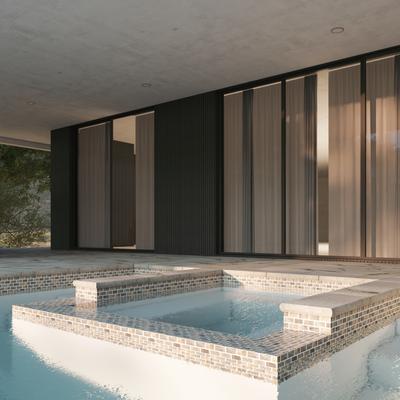 Aquabella Italian Slate Milan 1x2 Porcelain Mosaic 12"x12" Pool Tile (IS-1235)