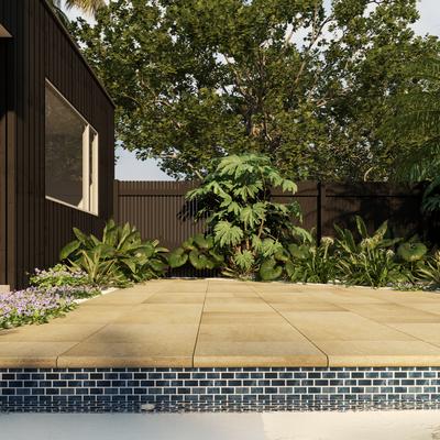 Aquabella Agate Larimar 1x2 Porcelain Mosaic 12"x12" Pool Tile - Hover