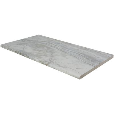 Argento Travertino 2cm Bullnose Pool Coping 13x24
