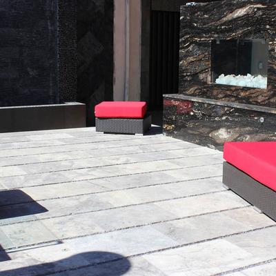 Silver Travertine 3cm Paver 16x24 - Hover