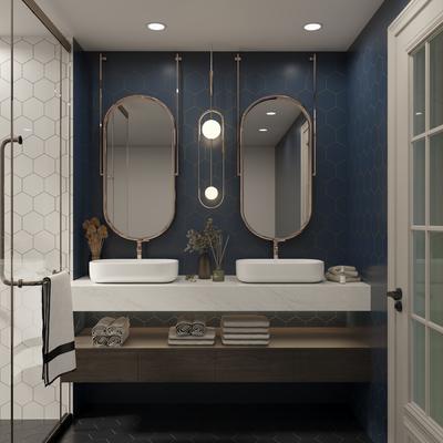 Marquise Hexagon Azul Matte 5x6 - Hover