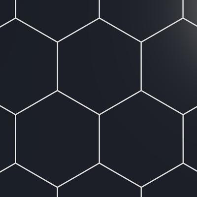 Marquise Hexagon Negro Matte 5x6