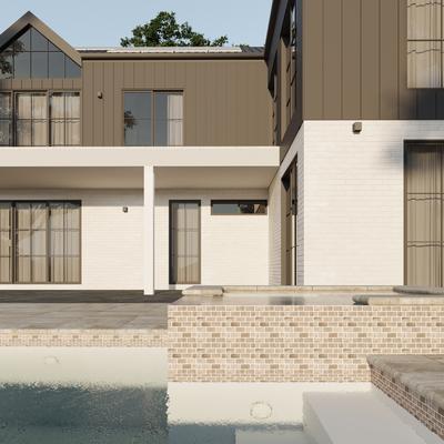 Aquabella Nevada Reno 1x2 Porcelain Mosaic 12"x12" Pool Tile - Hover