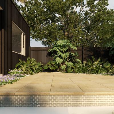 Aquabella Texas Laredo 1x2 Porcelain Mosaic 12"x12" Pool Tile - Hover