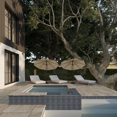 Aquabella Venetian Realto 1x2 Porcelain Mosaic 12"x12" Pool Tile - Hover