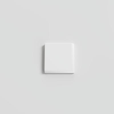 Mood Matte White Ice 2x2 Single Bullnose Corner